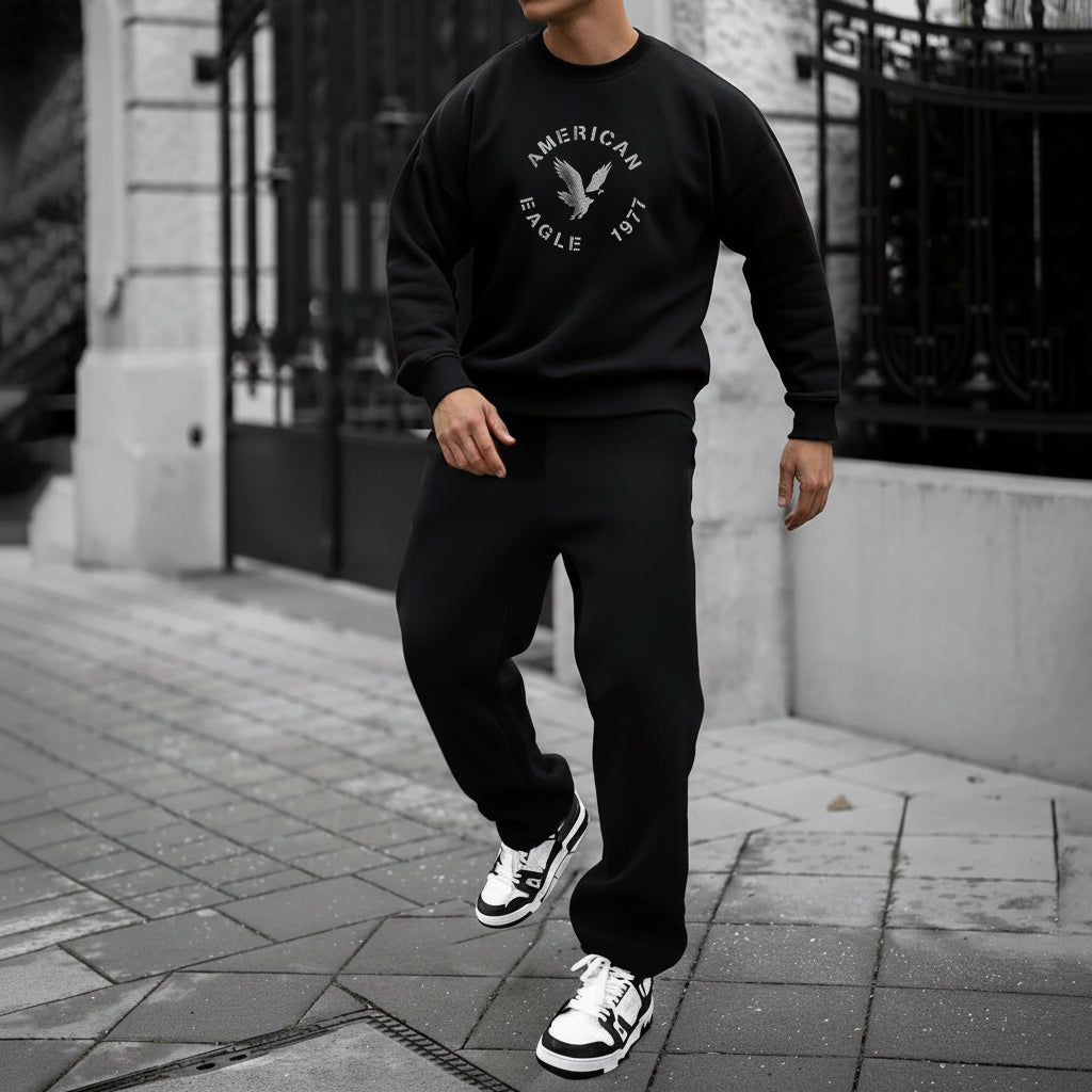 Winter Round Hoodie Set, Premium Cozy Pants and Comfort